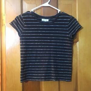 Madewell Cropped Striped Tee
